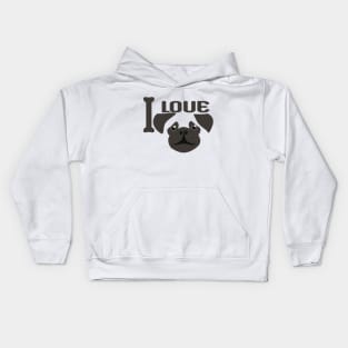 I LOVE DOGS, MAN'S BEST FRIEND Kids Hoodie